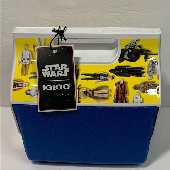 Star Wars 4 Qt Insulated Playmate Cooler Mini Toy Box Action Figures NWT - Picture 14 of 14